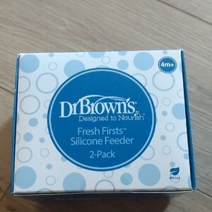 Dr. Brown's Fresh Firsts Silicone Feeder 2-Pack - Blue